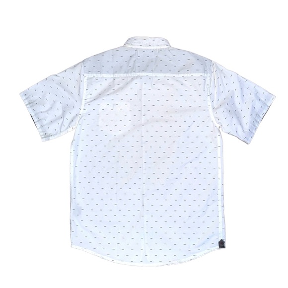 Distortion Short Sleeve Shirt In White - Picture 2 of 3